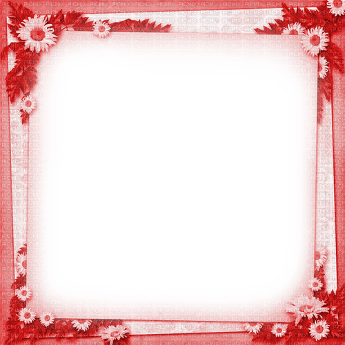 Frame.Red.White - By KittyKatLuv65 - png ฟรี