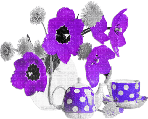 soave deco flowers spring poppy vase tea Breakfast - png gratis