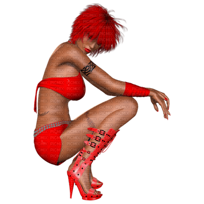 Kaz_Creations Woman Femme Red Hair - 無料png