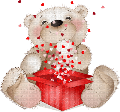 Kaz_Creations Deco Valentine Heart Love Teddy Bear - 免费PNG