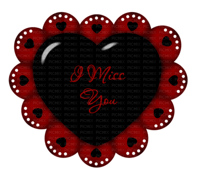 Kaz_Creations Deco Heart Love Colours Text I Miss You - Free PNG