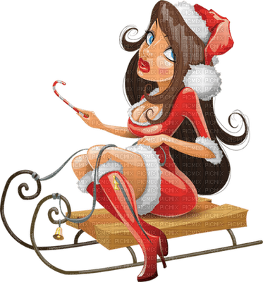 weihnachtsfrau - png gratis