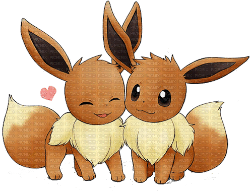 eevees in love - 無料のアニメーション GIF