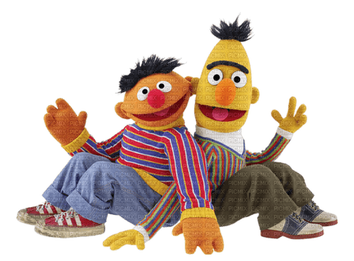 Kaz_Creations Sesame Street Ernie -Bert - ilmainen png