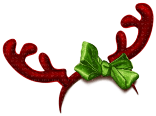 Deer.Antlers.Headband.Red.Green - δωρεάν png