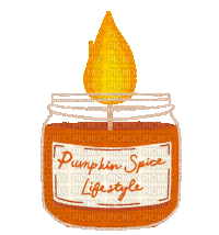 Pumpkin Spice Candle - Gratis geanimeerde GIF