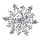Zima płatki śniegu 1 - GIF animate gratis