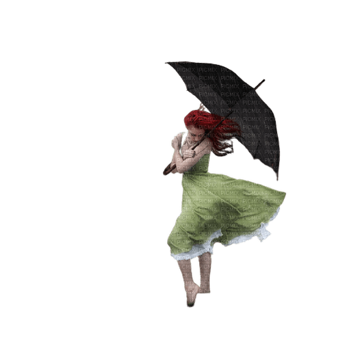loly33 femme pluie - Free PNG