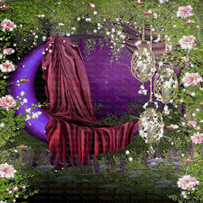 dolceluna animated spring background flowers - 免费动画 GIF