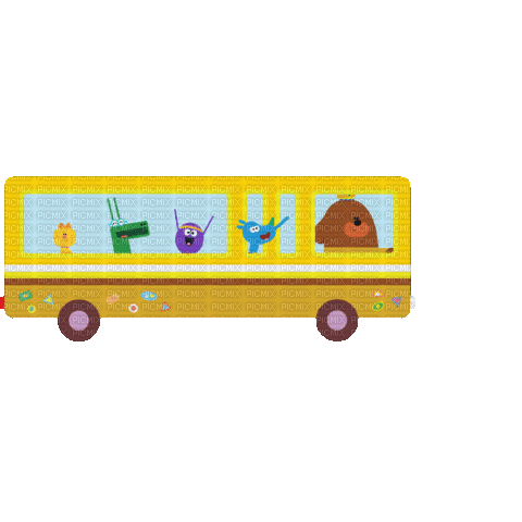 Back To School Bus - Бесплатни анимирани ГИФ