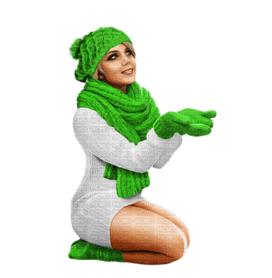 winter woman FEMME HIVER - zadarmo png