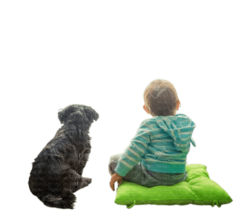 Hund und Baby - png gratis