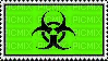 rainbow biohazard stamp - GIF animé gratuit