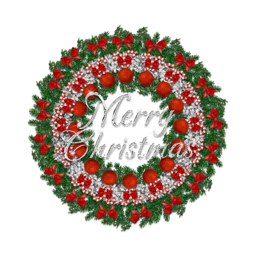 Merry Christmas Wreath - zadarmo png