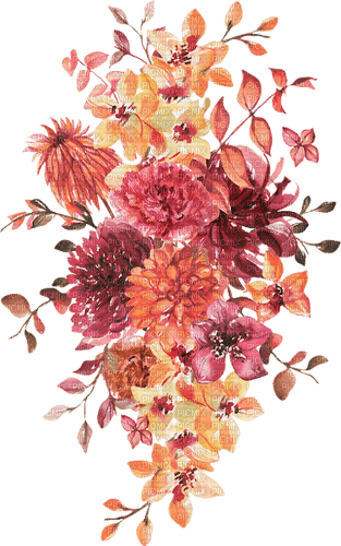 Bouquet de Dahlia - zdarma png