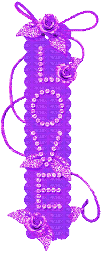 Text.Love.Roses.Purple.Animated - KittyKatLuv65 - GIF animado gratis