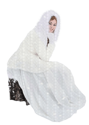 kikkapink winter woman white - PNG gratuit