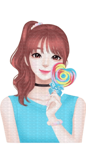 Lovely girl by Mellow CANDY LOLLYPOP - gratis png