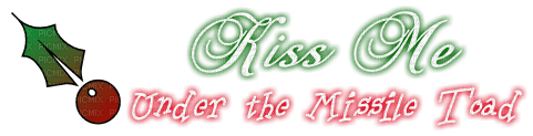kiss me under the mistletoe - Free PNG