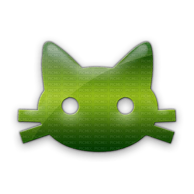 green cat - Free PNG
