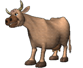 cow kuh rind vache animal farm tube gif anime animated, cow , kuh , rind ,  vache , animal , farm , tube , gif , anime , animated - Free animated GIF -  PicMix