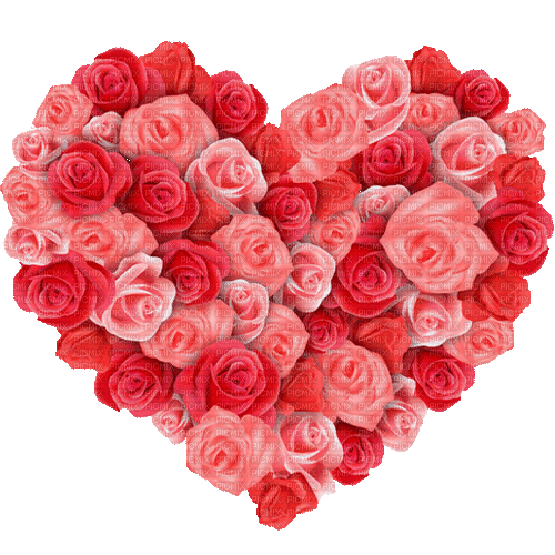 valentine heart roses  by nataliplus - Nemokamas animacinis gif