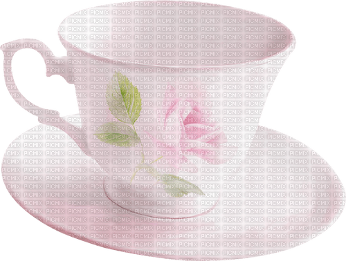 dolceluna white cup pink rose - darmowe png
