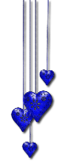 Blue Hearts - besplatni png