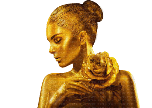gold woman - 無料のアニメーション GIF