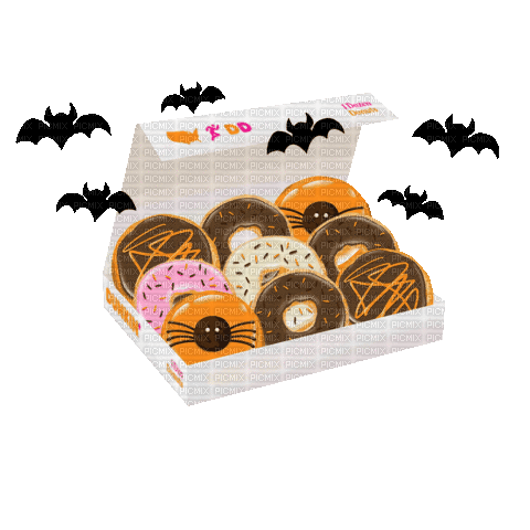 Halloween Donuts - Бесплатни анимирани ГИФ