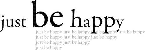 Just be happy.Text.Deco.Victoriabea - zadarmo png