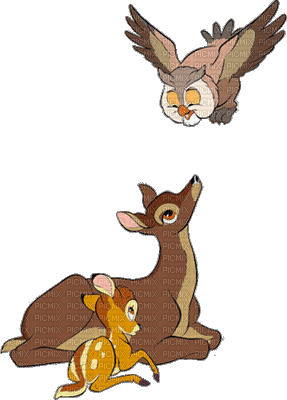 Bambi - Animovaný GIF zadarmo