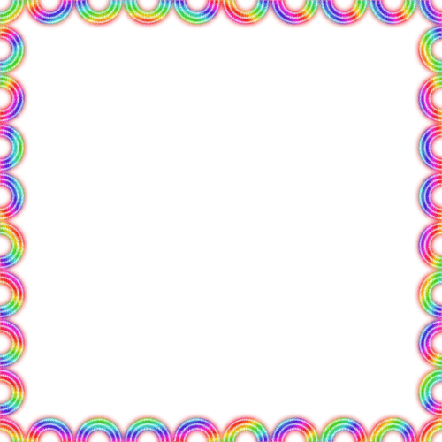 Frame.Neon.Rainbow - KittyKatLuv65 - ücretsiz png