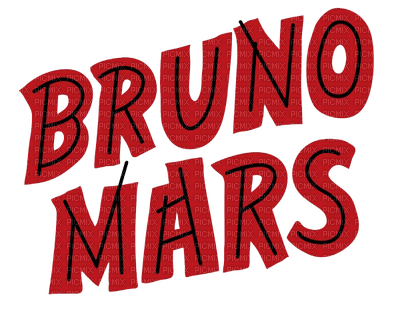 Kaz_Creations Bruno Mars Logo Text - zdarma png