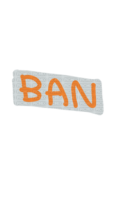 Ban - png gratis