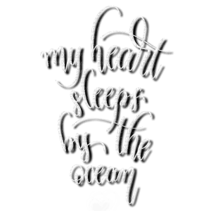 heart ocean sleeps sleep quote text dolceluna - Free PNG