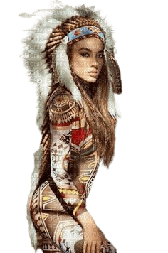 Femme amérindienne - PNG gratuit