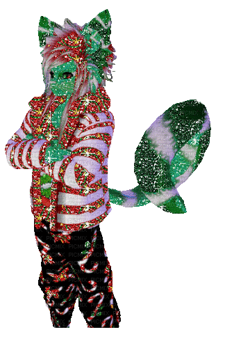 Christmas tree candy canes - Ingyenes animált GIF