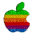rotating apple symbol - Free animated GIF