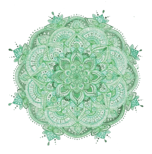 Green Mandala - besplatni png
