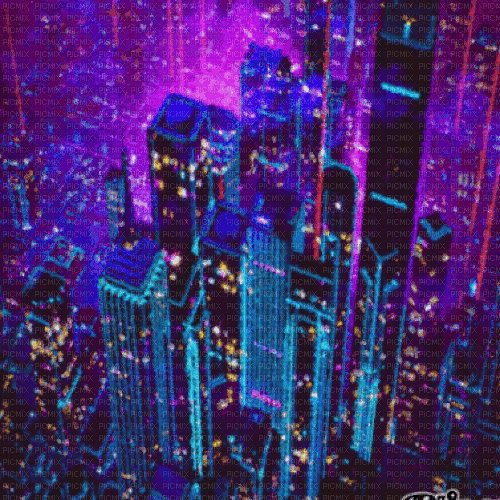 vaporwave background (credits to owner) - Gratis animeret GIF