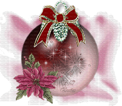 Christmas pink bp - Безплатен анимиран GIF