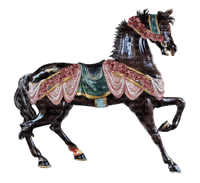 Karussell Pferd - 無料のアニメーション GIF