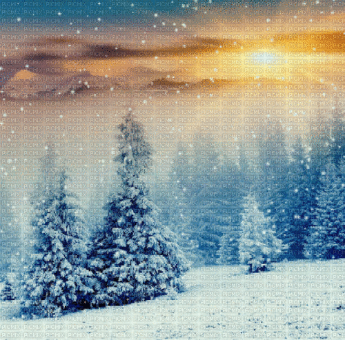 animated winter background - 免费动画 GIF