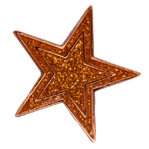 Glitter Star Orange - By StormGalaxy05 - PNG gratuit