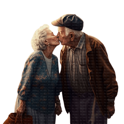 Couple âgé - gratis png