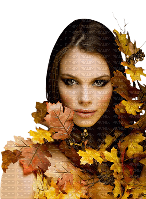 automne femme - PNG gratuit