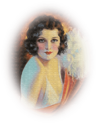 Vintage - portrait femme - zadarmo png