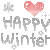Happy winter - GIF animasi gratis