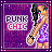 dollz punk chic blinkie y2k purple - GIF animado grátis